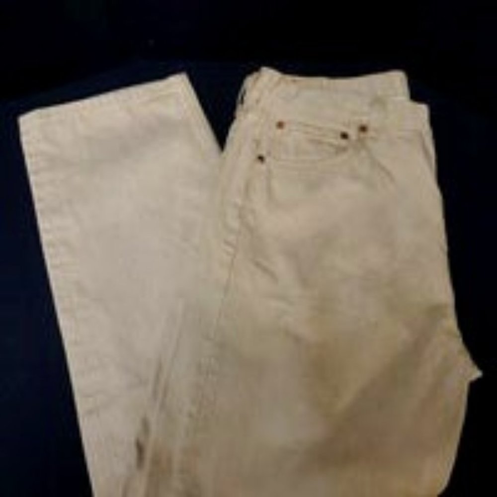 Men's Levis 501 beige size 38x32